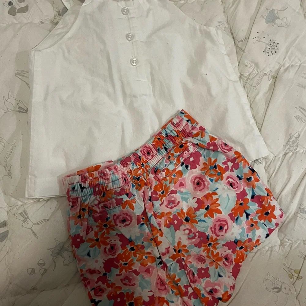Janie and Jack Floral Tank with Shorts